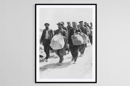 Affiche Voyage des Réfugiés Arméniens – Poster d'Exil Forcé de la WWI