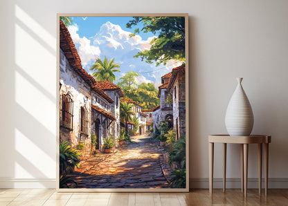 Affiche Vigan – Poster Illustration Rustique de la Culture Filipine