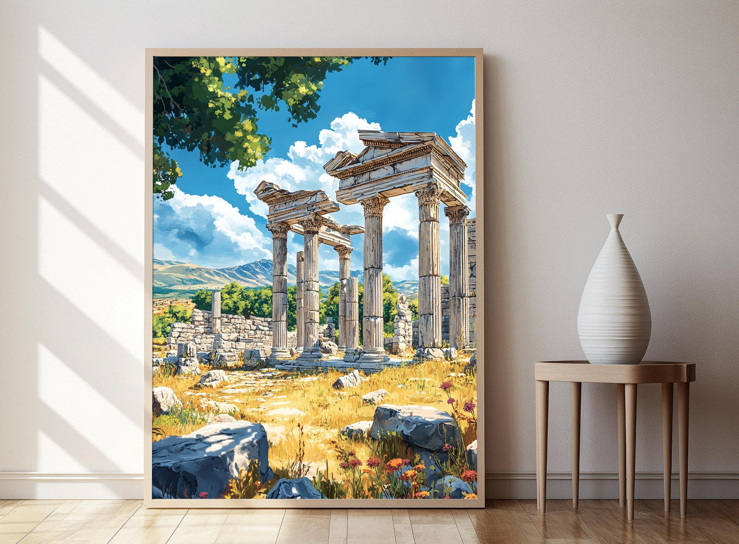 Affiche Éphèse – Impression artistique du paysage antique de Turquie