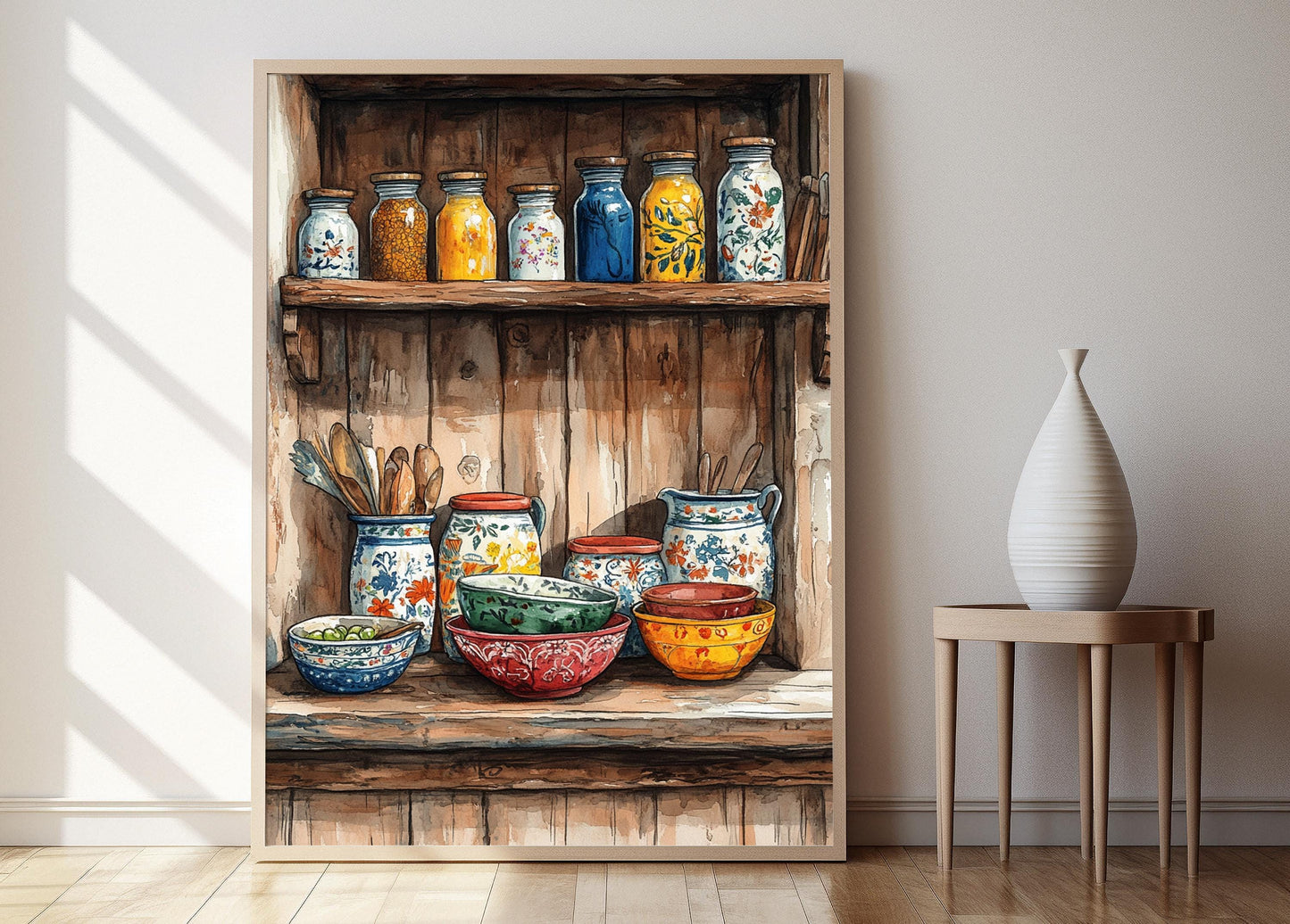 Affiche Cuisine Bosniaque – Poster Art Céramiques et Pots à Épices