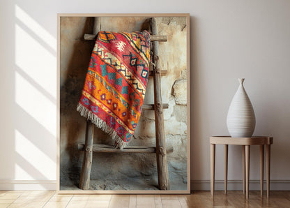 Affiche Art Textile Berbère – Poster Motifs Nord-Africains