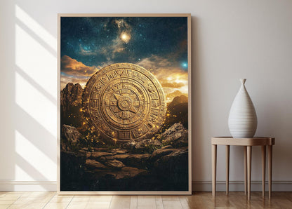 Affiche Inca – Poster Art Astronomique Ancien Andin