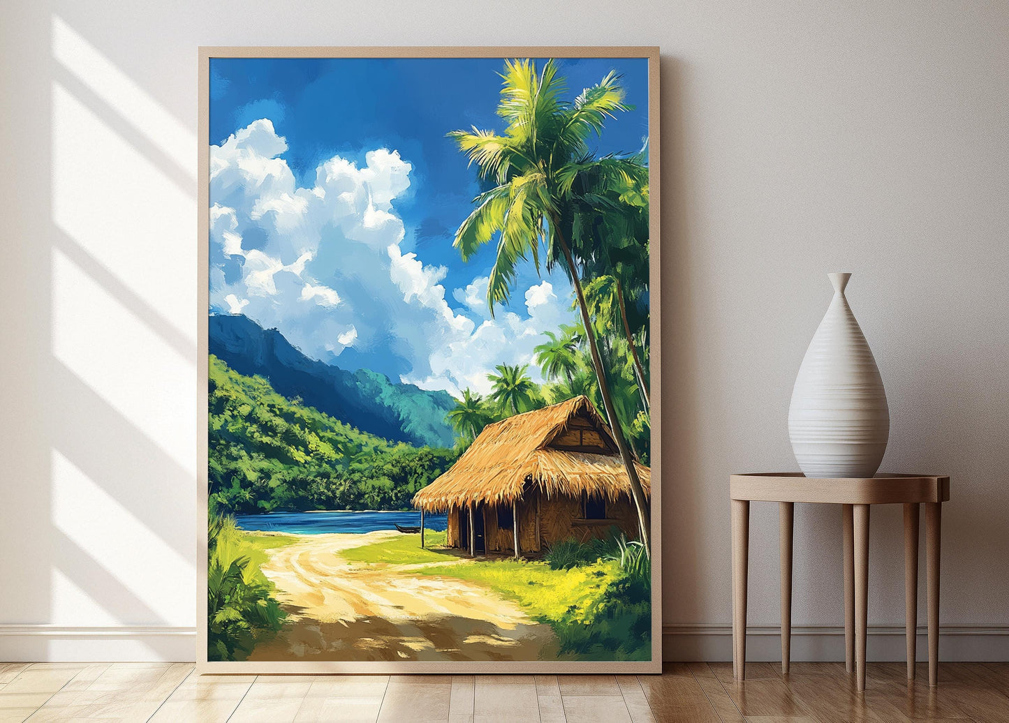 Affiche Nipa Hut – Illustration Traditionnelle du Bahay Kubo