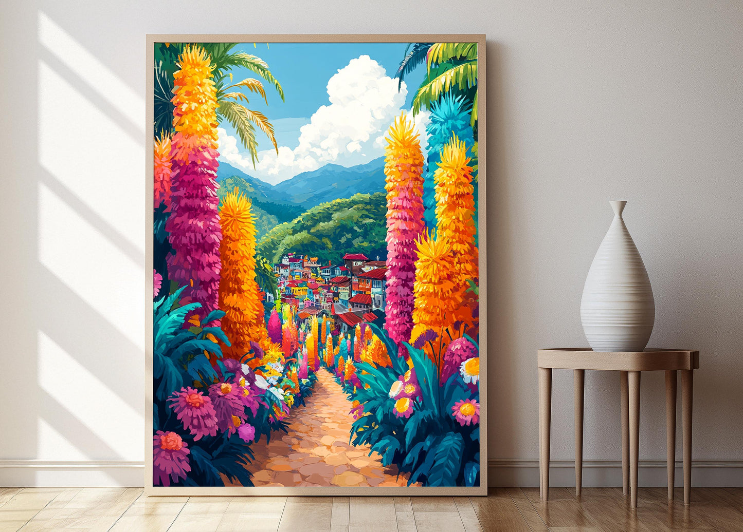 Affiche Pahiyas à Lucban – Poster Art Kiping Coloré Traditionnel