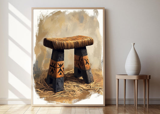 Affiche Senufo – Poster Art Traditionnel de la Côte d'Ivoire