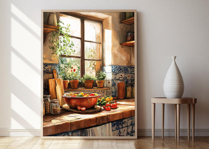 Affiche Art de la Tajine Algérienne – Poster de Poterie Africaine Traditionnelle