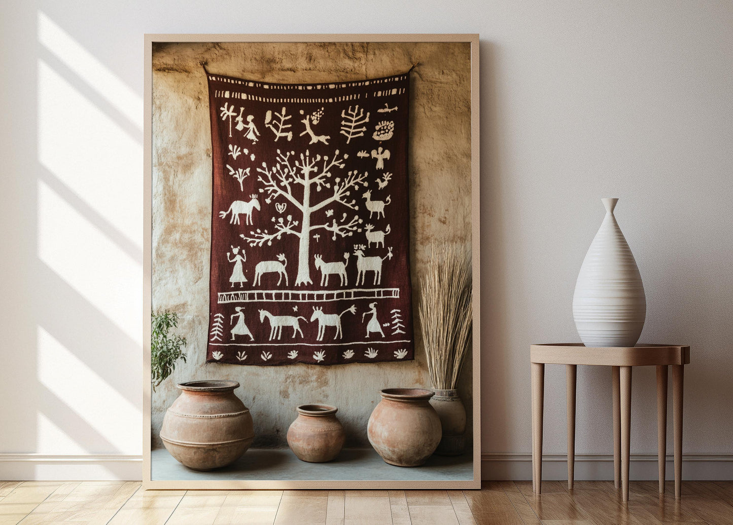 Affiche Warli – Poster Art Tribal, Héritage du Maharashtra