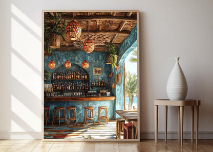 Affiche Playa Los Roques – Poster Décor côtier vénézuélien