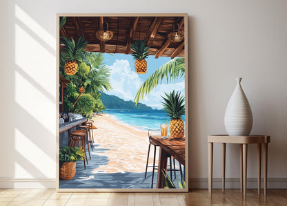 Affiche Plage Langkawi – Poster Style Côtier Malaisien