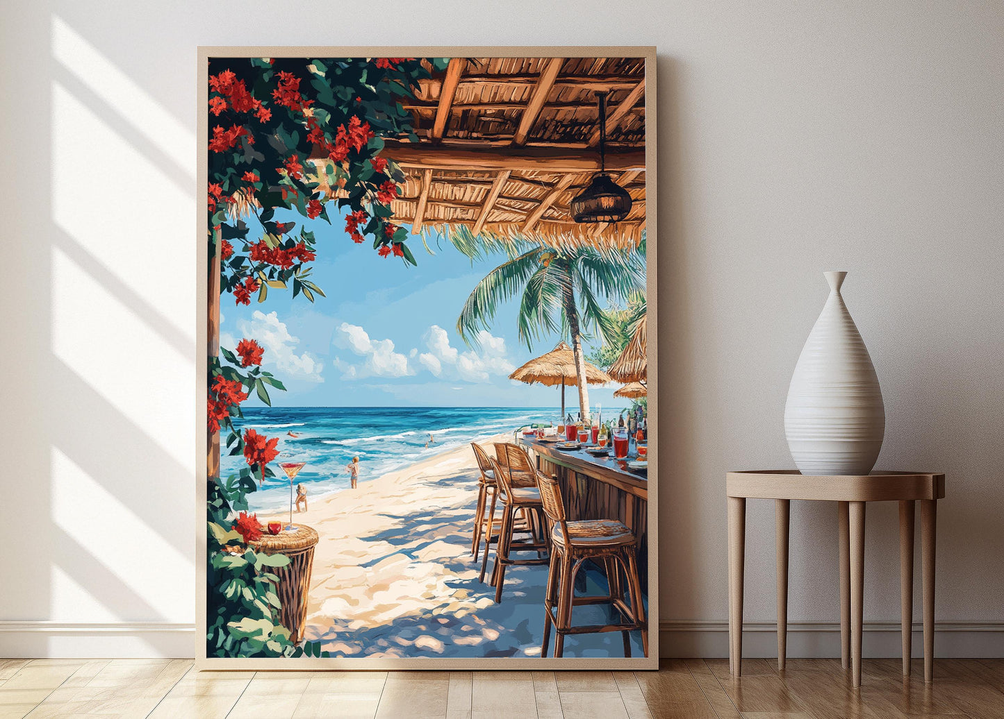 Affiche Plage de Mui Ne – Poster Art Tropical Vietnamien