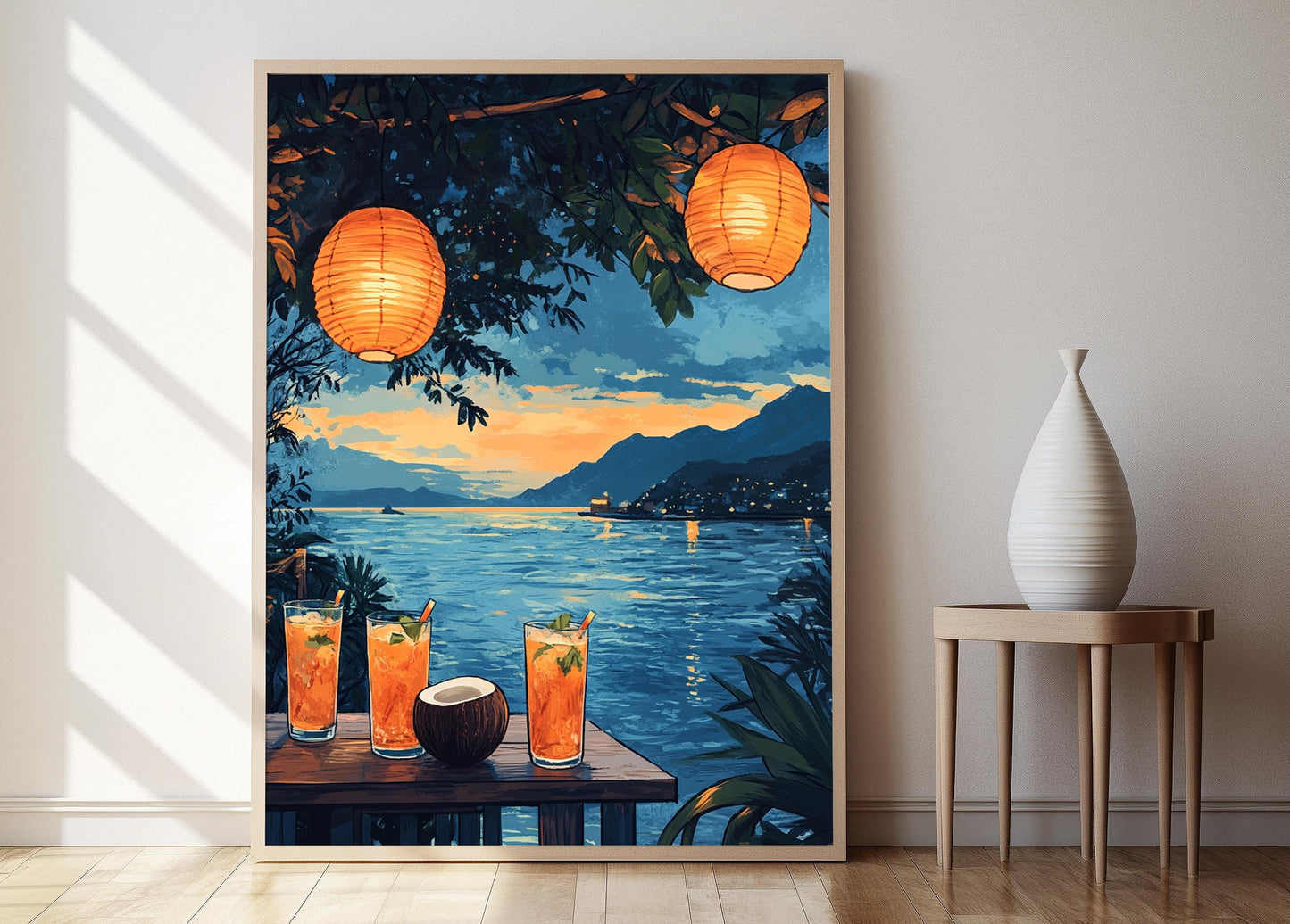 Affiche Plage de Nha Trang – Poster Art de Charme Côtier Vietnamien
