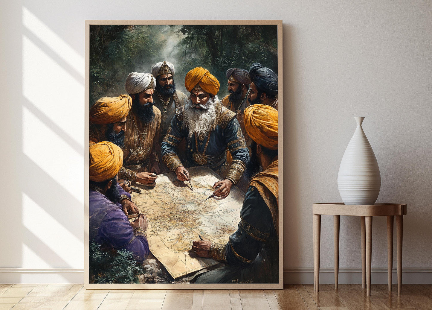 Affiche Stratégie Sikh – Poster Plan de Bataille de Ferozeshah