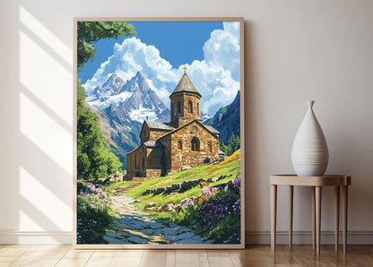 Affiche Église Arménienne – Poster Art Architectural Historique