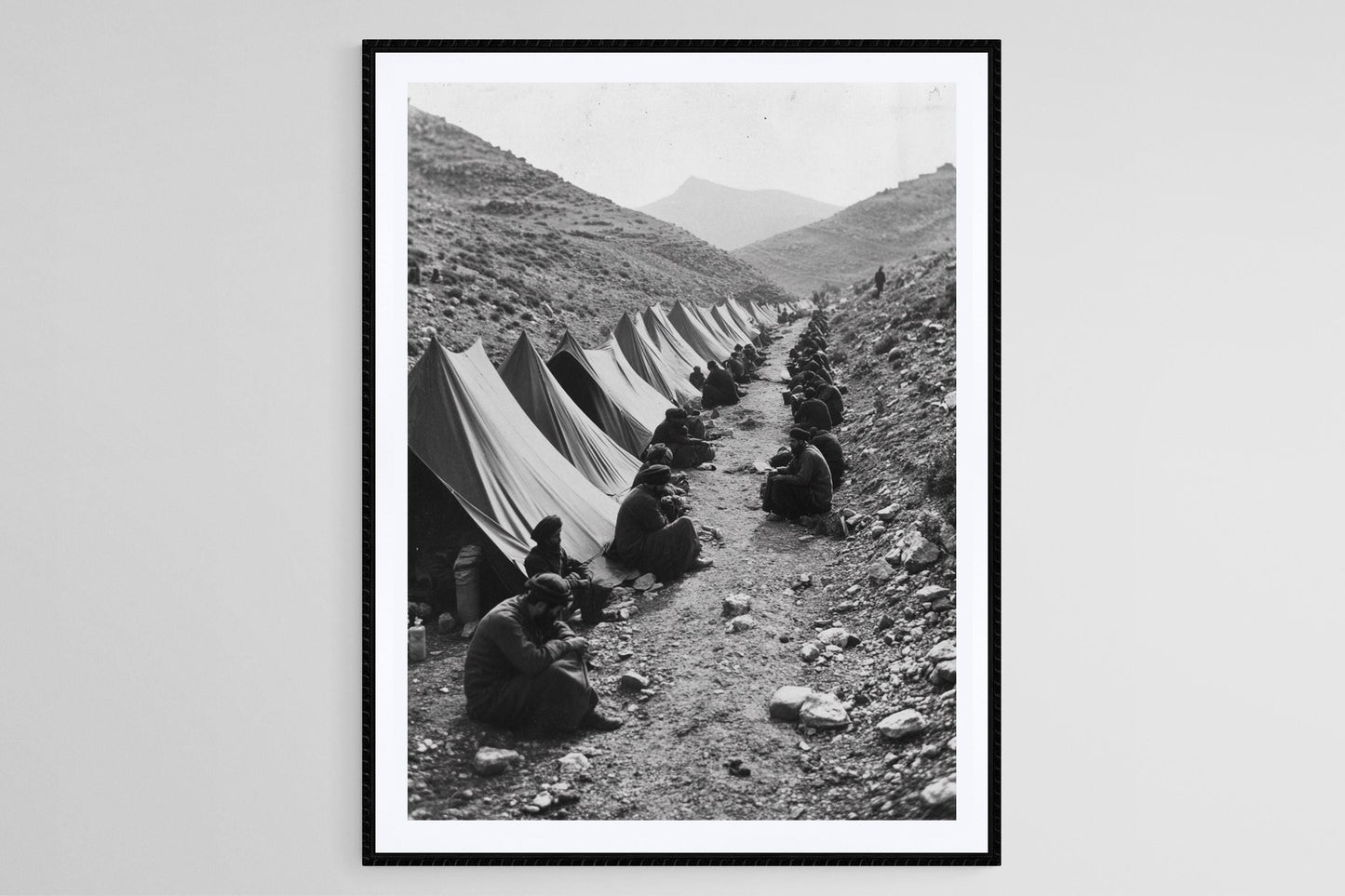 Affiche Tentes d'Exil Arménien – Poster Relocalisation Forcée WWI