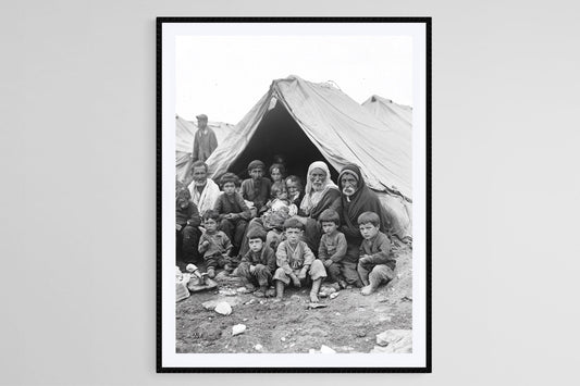 Affiche Camp d'Exil Arménien – Poster des Réfugiés de 1915