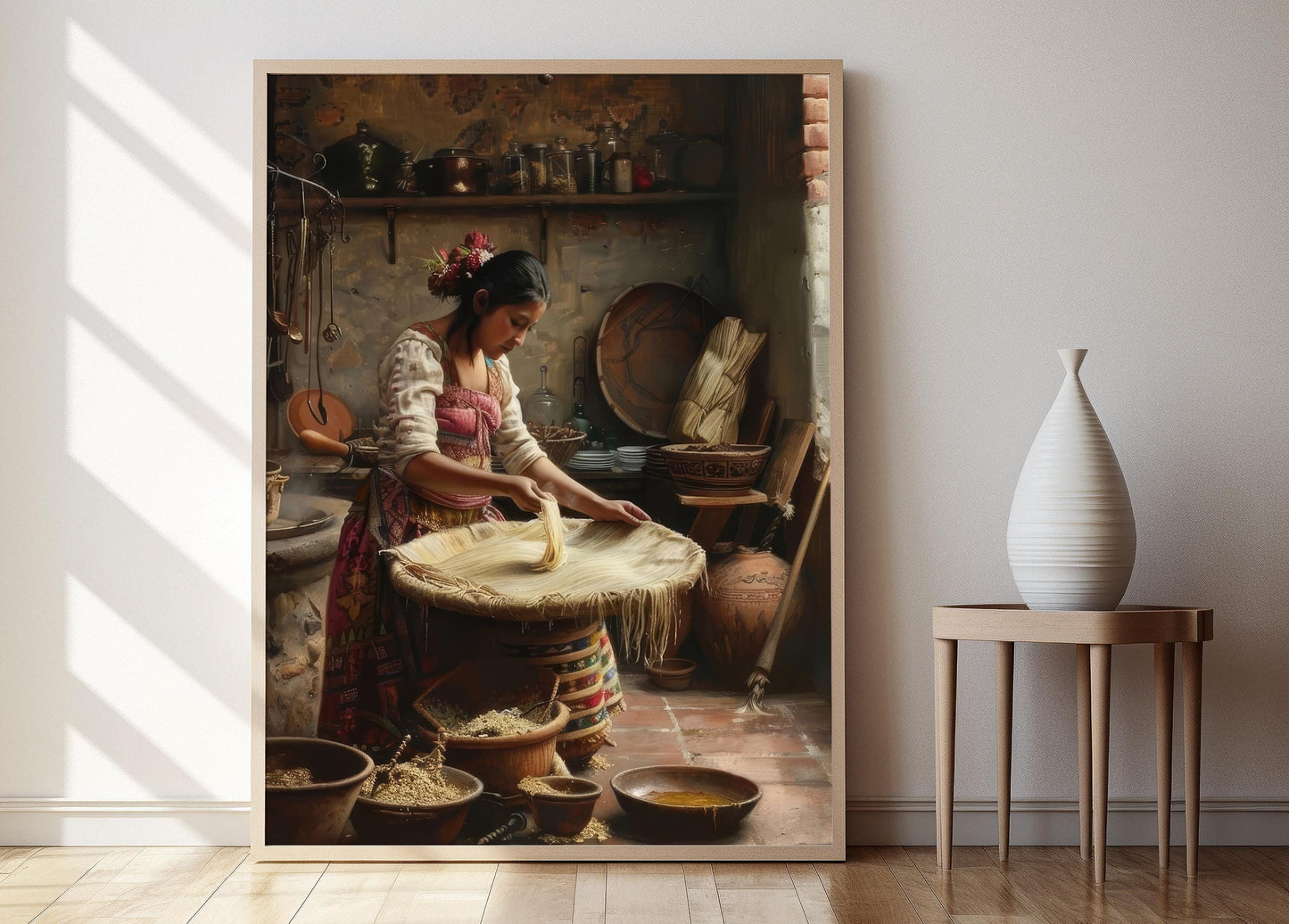 Affiche de Tamales Mexicains – Poster Artisanal de Nourriture