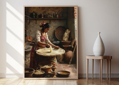 Affiche de Tamales Mexicains – Poster Artisanal de Nourriture