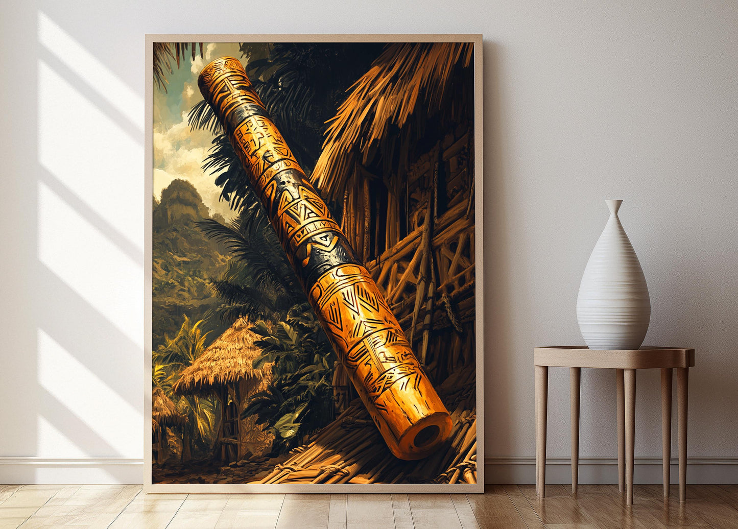 Affiche de Clug Cérémoniel Tongien – Poster Décor Océanique Indigène