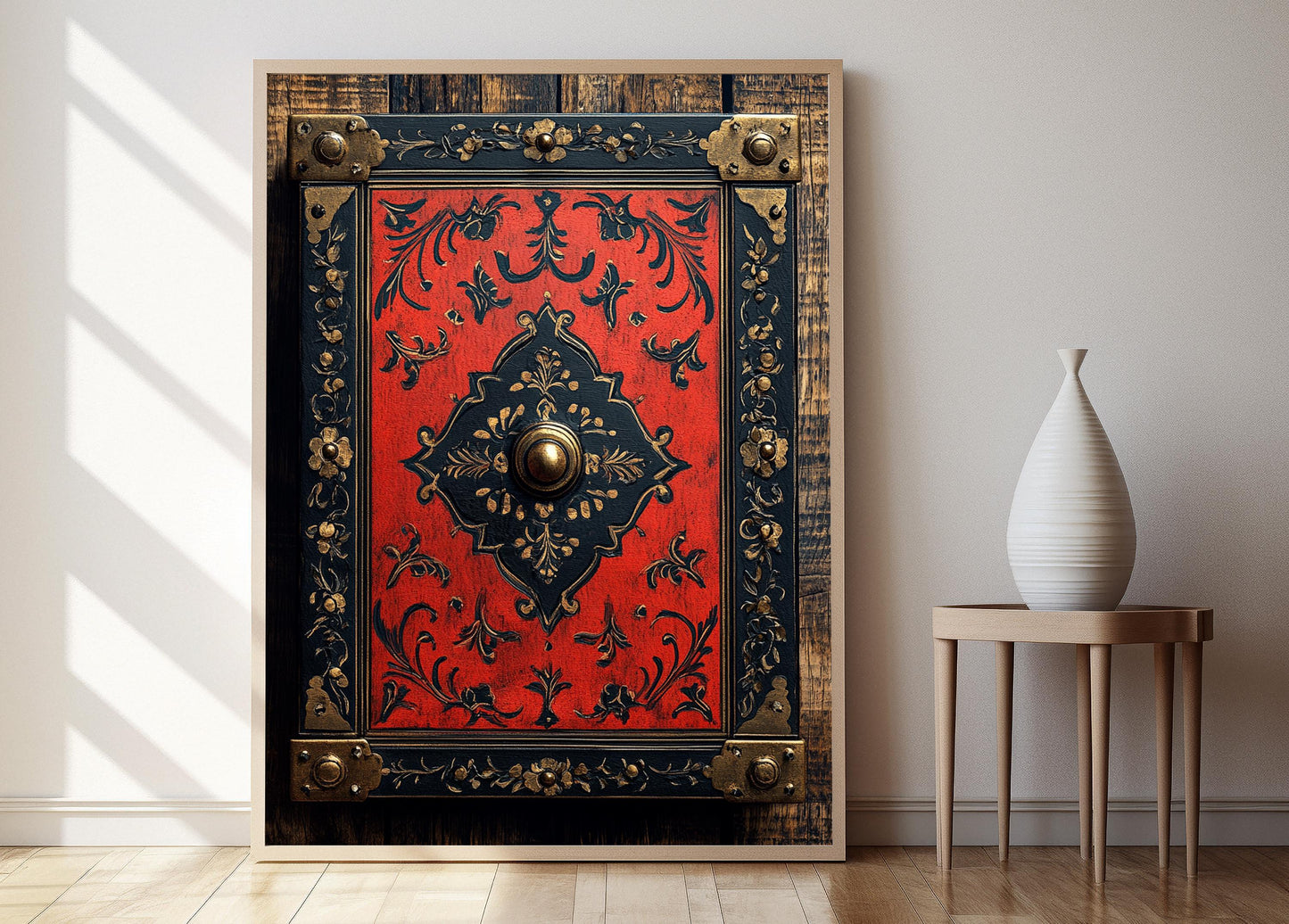 Affiche Artisanale Sri Lankaise – Poster Décor Traditionnel en Laque