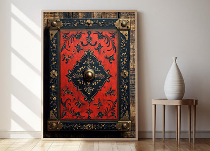 Affiche Artisanale Sri Lankaise – Poster Décor Traditionnel en Laque