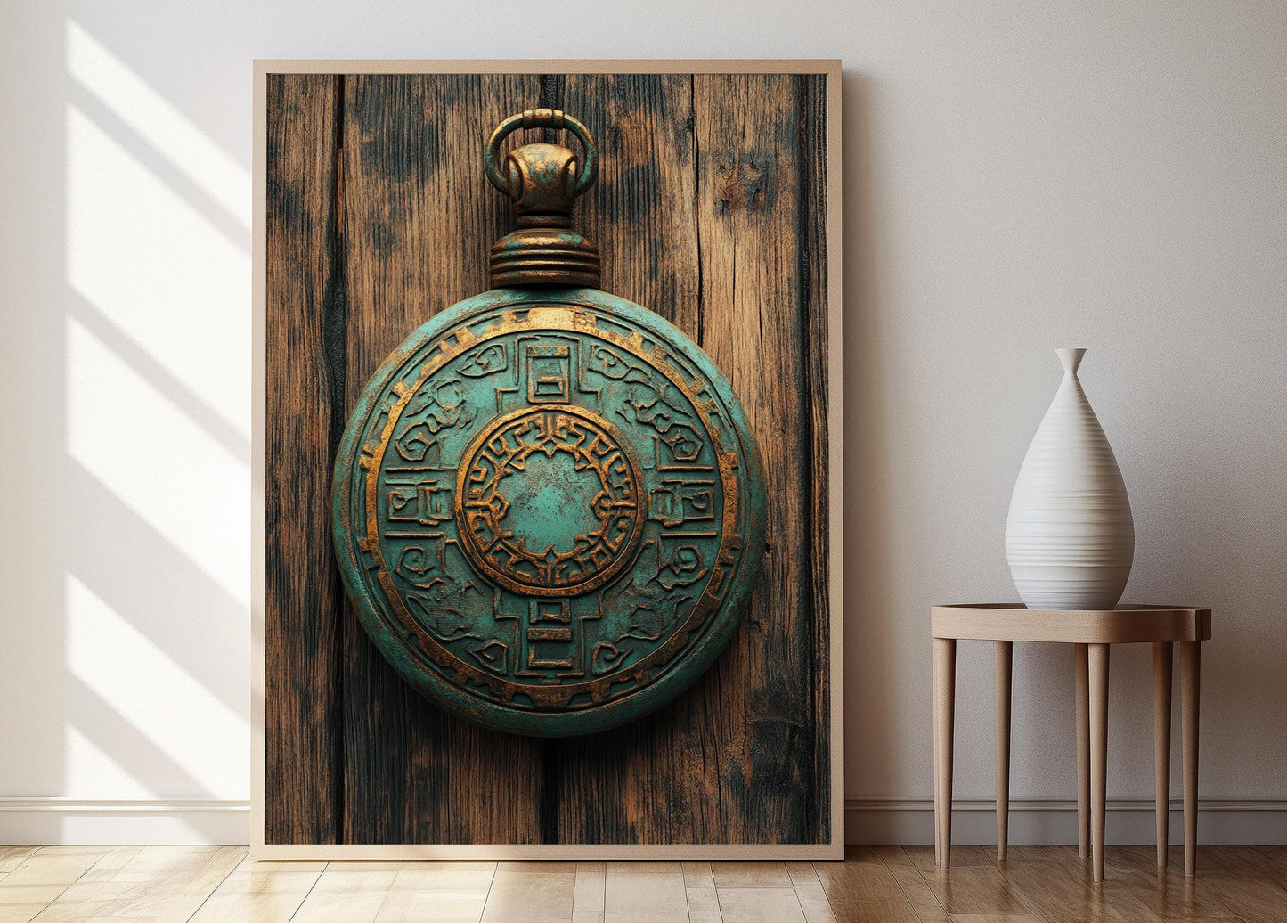 Affiche Tambour en Bronze Dong Son – Décor Culturel Vietnamien