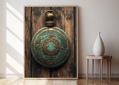 Affiche Tambour en Bronze Dong Son – Décor Culturel Vietnamien