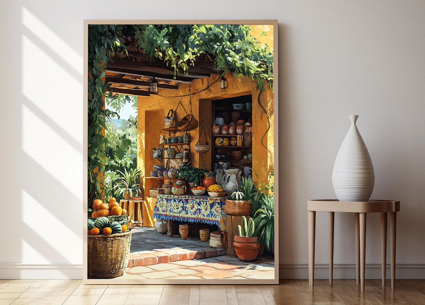 Affiche Artisanale Nicaraguayenne – Poster Décor Pottery & Broderie