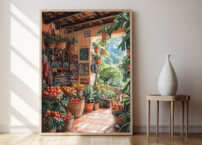 Affiche Huipiles Guatémaltèques – Poster Illustration Textile Culturelle