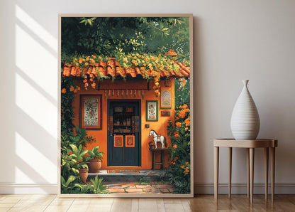 Affiche Pattachitra – Imprimé Art Décoratif Appliqué pour Souvenir