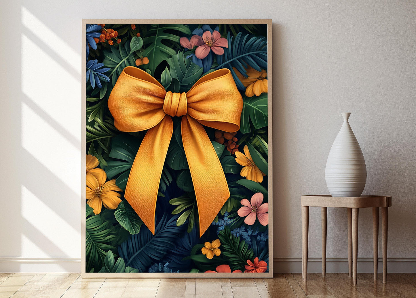 Affiche Costa Rica – Poster Ornement Ruban avec Art Pura Vida