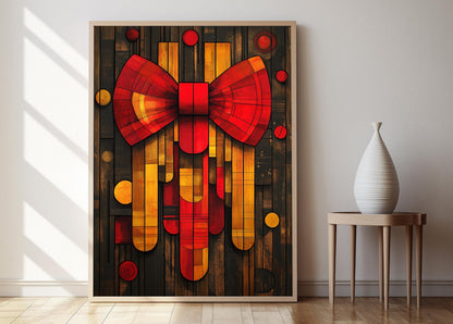 Affiche Marimba Nicaraguayenne – Poster Ornement en Ruban du Patrimoine Folklorique