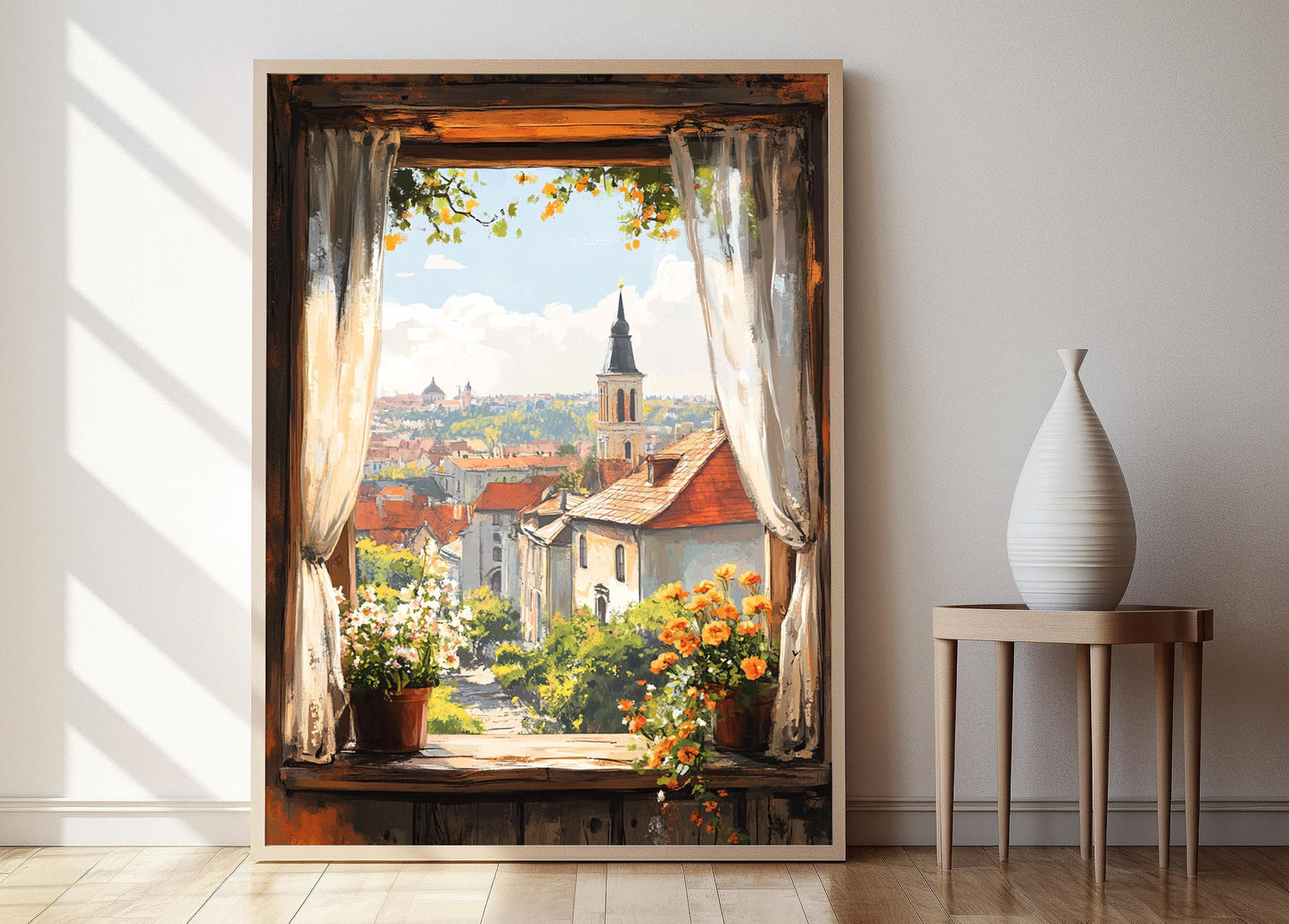 Affiche Vilnius – Poster Fenêtre Rustique et Architecture Baroque