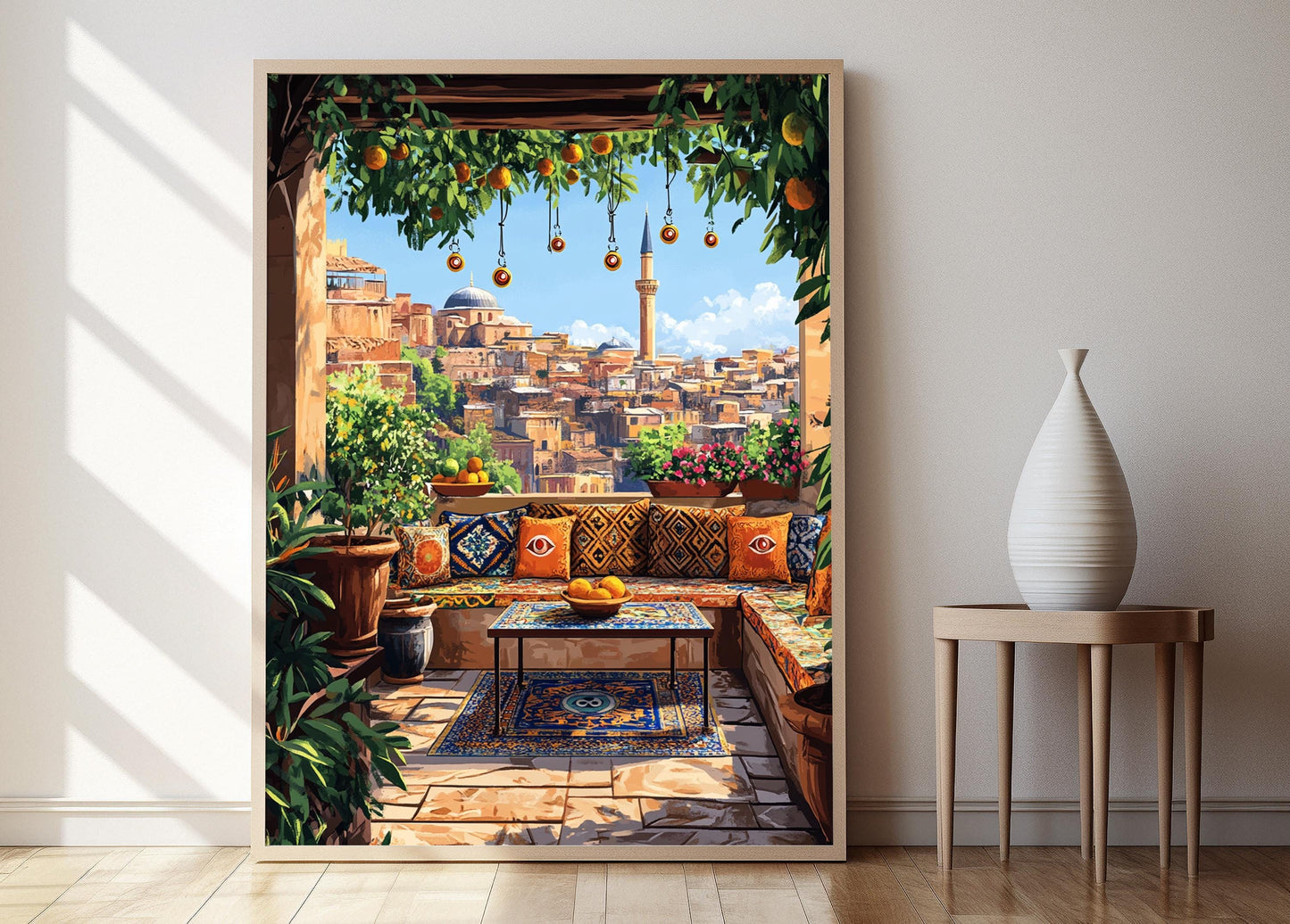 Affiche Istanbul – Poster Coloré de Terrasse à Turkiye