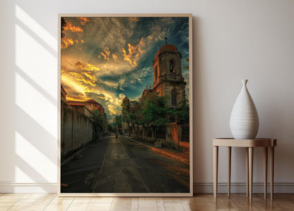 Affiche Église San Agustin – Poster Art Culturelle des Philippines