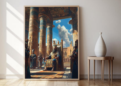 Affiche Darius le Grand – Poster Art de la Salle du Trône Perse