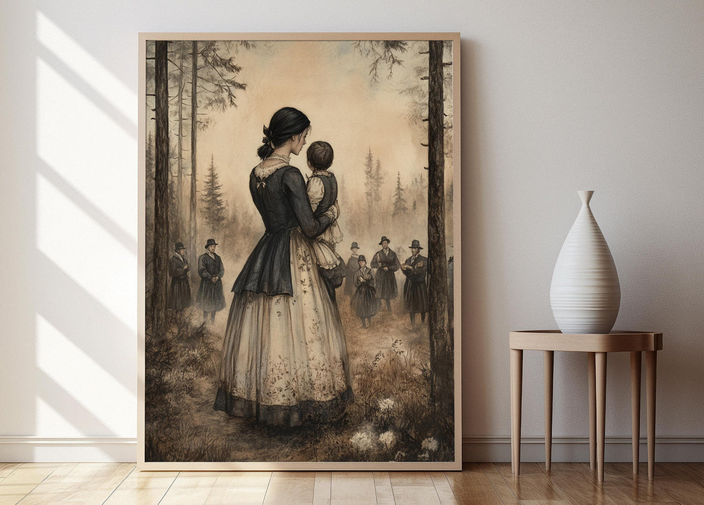 Affiche Littérature – Poster Hester Prynne avec la Lettre Écarlate