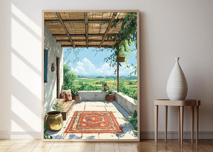 Affiche Rangpur – Poster Art de Patio, Décor du Bangladesh