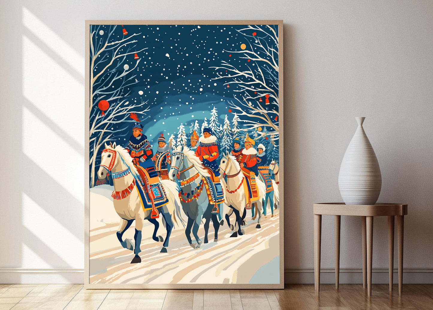 Affiche Festival du Cheval Yakut – Poster Art Traditionnel Sibérien