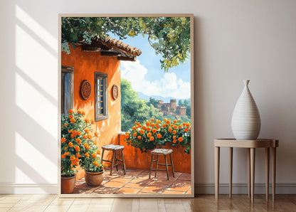 Affiche Comilla – Poster Art Terrasse Terracotta