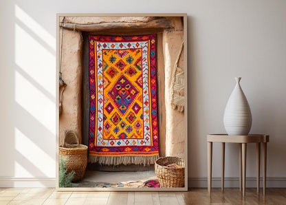 Affiche Tapisserie Balochi – Poster Décor Tribal Élégant en Impression