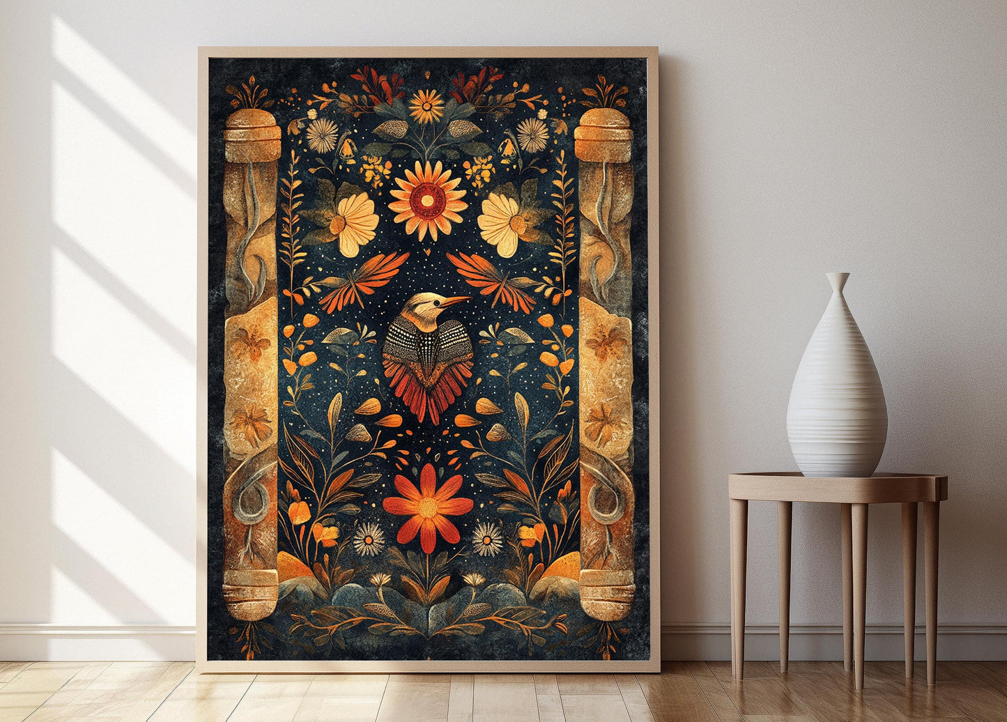 Affiche Art Aborigène Tasmanienne – Poster Décor Traditionnel