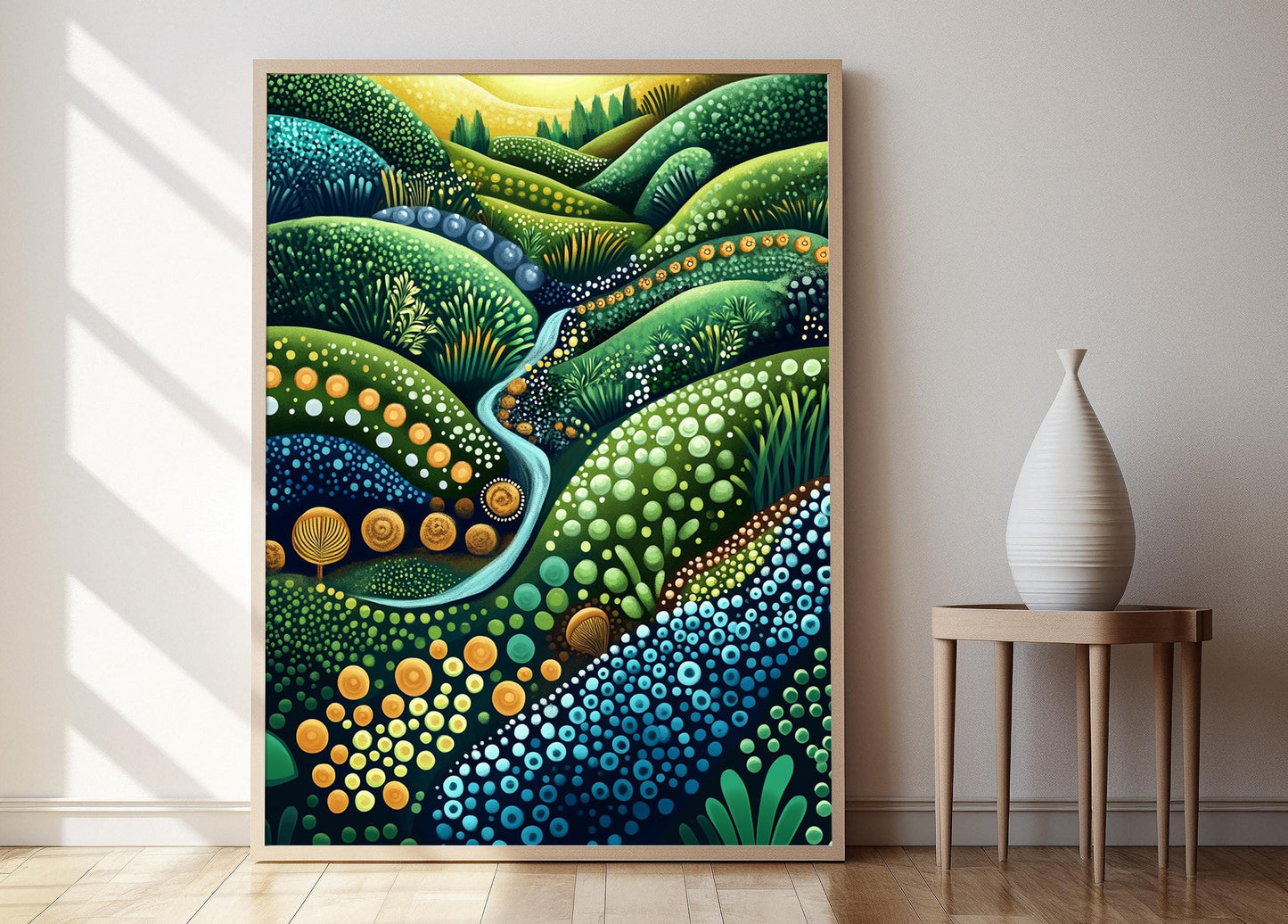 Affiche Noongar Dreaming – Poster Art Aborigène en Pointillé