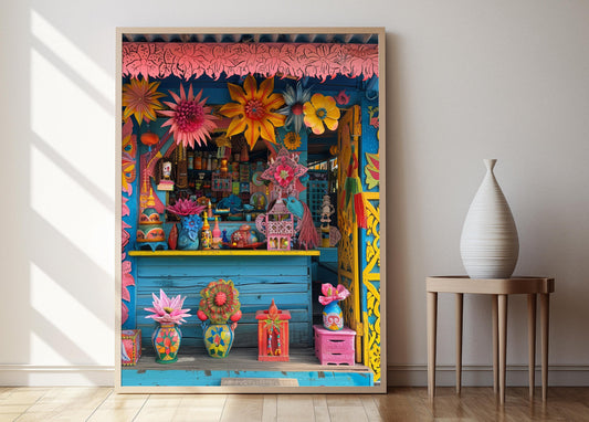 Affiche Village Philippin – Tirage d'art paysage décoratif mural