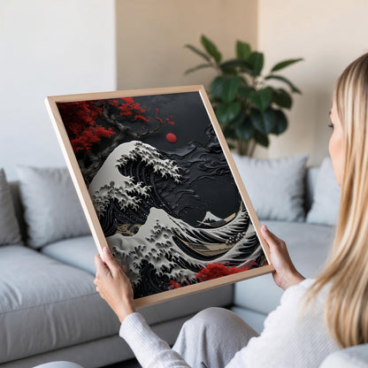 Affiche La Grande Vague de Kanagawa – Poster Art Japonais Classique