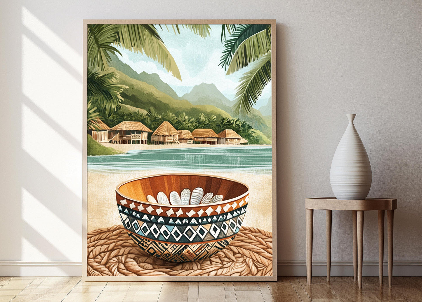 Affiche Coquillage Fijien – Poster Art Marin pour Décor Côtier