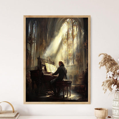 Affiche Baroque – Poster Art de Johann Sebastian Bach et Grand Orgue
