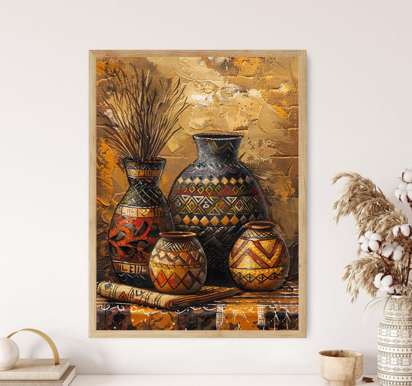 Affiche Art de la Poterie Africaine – Poster Design Céramique Culturelle