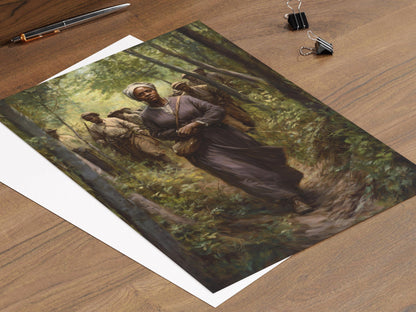 Affiche Harriet Tubman – Poster Art sur les droits civiques et le chemin de fer souterrain