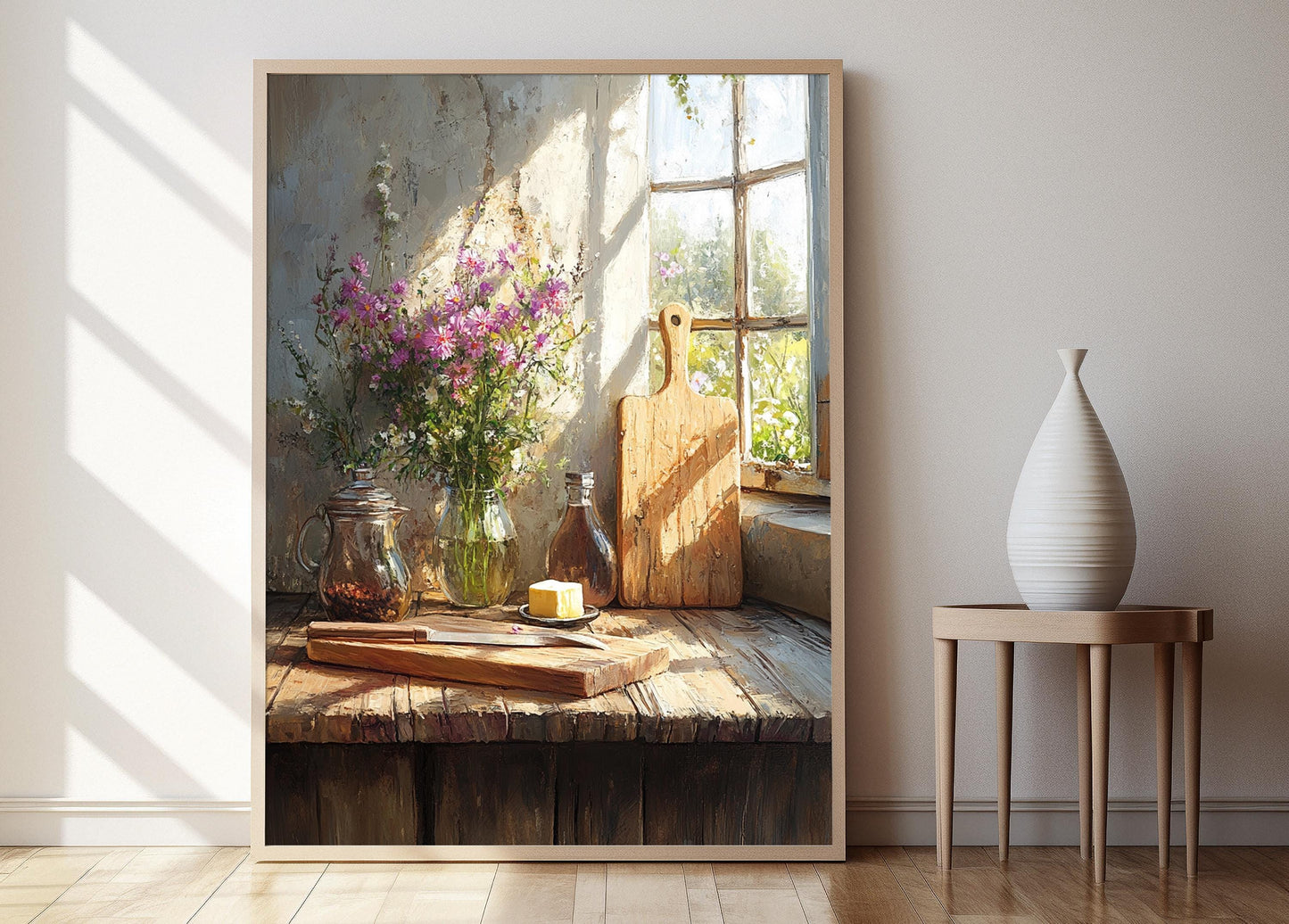 Affiche Cuisine Suédoise – Poster Ustensiles en Bois Rustiques