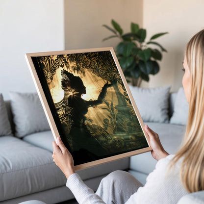 Affiche Wayang Kulit – Impression d'Art d'Ombre Indonésienne